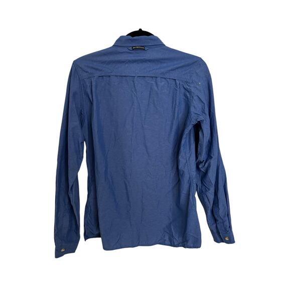 ExOfficio Shirt Womens Small Long Sleeve Lightweight Travel Outdoor Blue - Picture 2 of 3